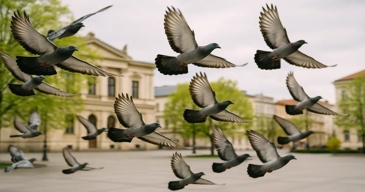 Why Pigeons at Bus Stops Fly in Synchronized Patterns